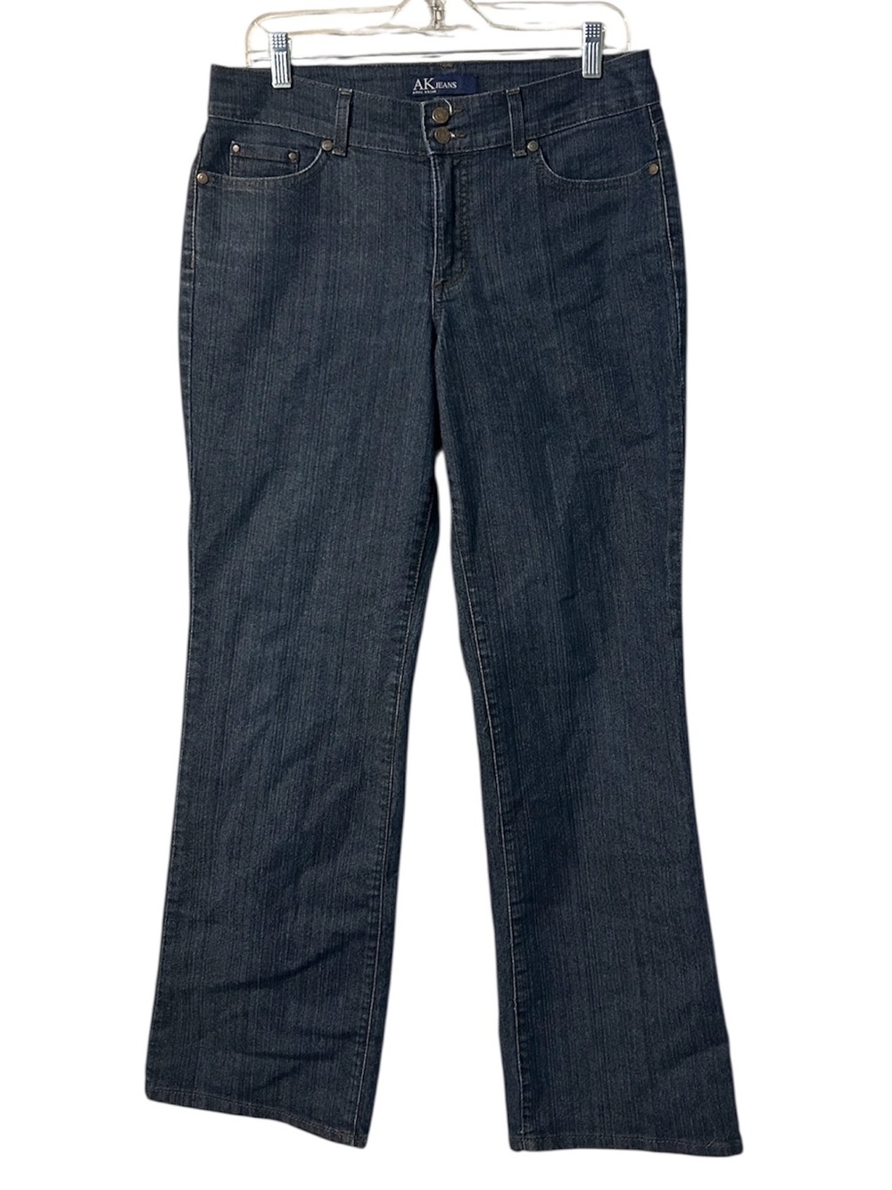 Anne Klein Dark Blue Flare Jeans 8 R